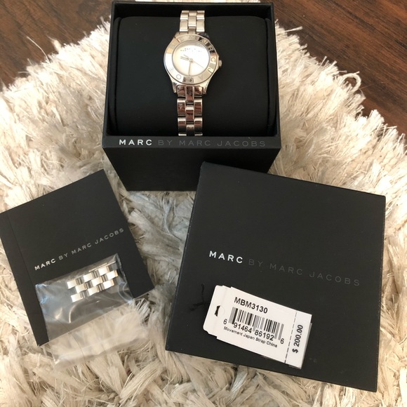 Marc Jacobs Silver Mini Blade Watch Marc By Marc Jacobs Womens Blade Mini Silver Stainless Watch  main image 4